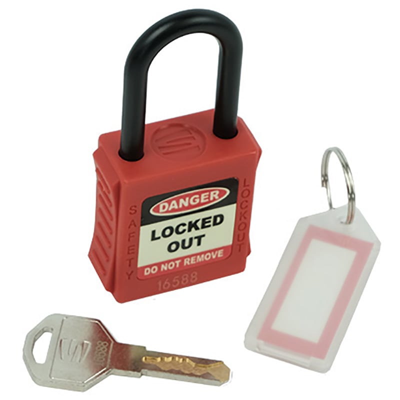 Di-Electric Safety Lockout Padlock - Red