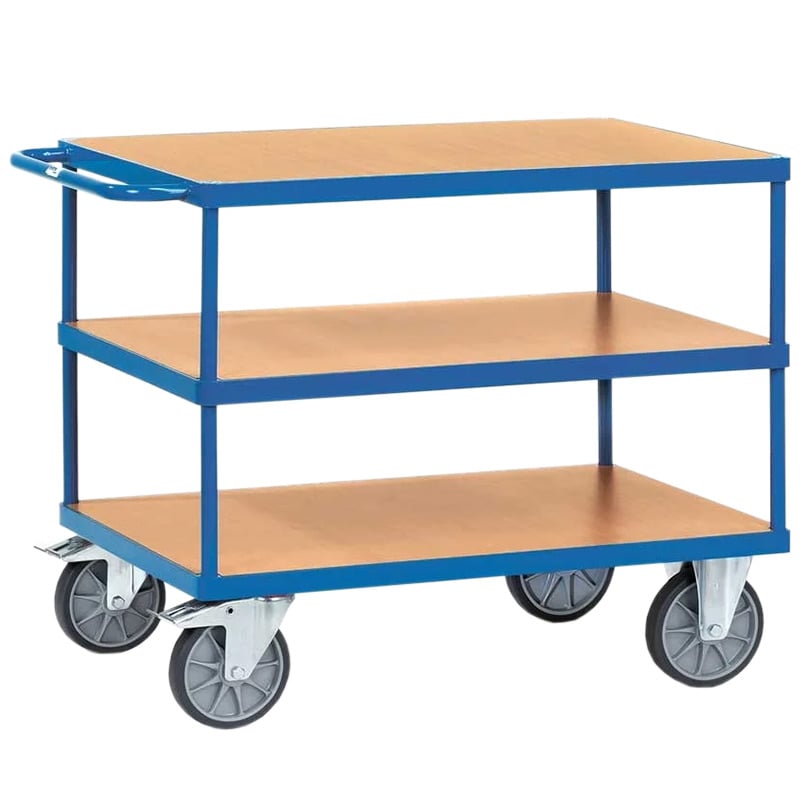 Fetra Heavy-Duty 3 Shelf Table Top Cart - 1397 x 809 x 900mm - 500kg Capacity