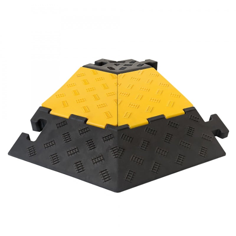 Heavy Duty Cable Protector Ramp 10000kg Capacity - Right Turn 