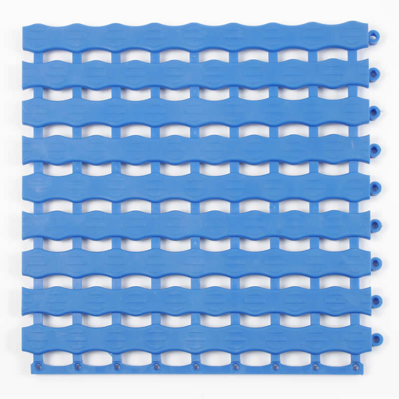 Herontile PVC Swimming Pool Matting Tiles - 15mm thick - 330 x 330mm  - 3m² - pack of 27 tiles - Blue