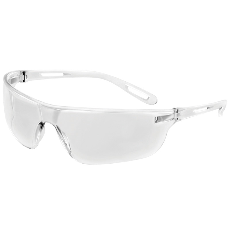 Clear ultra-lightweight anti-scratch safety glasses