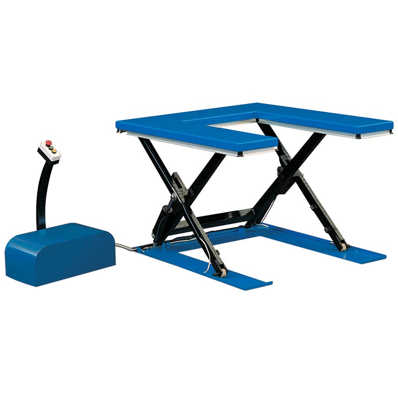 U shape Low Profile Scissor Table - 1000kg Capacity - 860 x 1450 x 1140mm