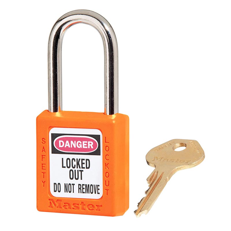 Master Lock 410 44mm Zenex Safety Lockout Padlock - Orange 