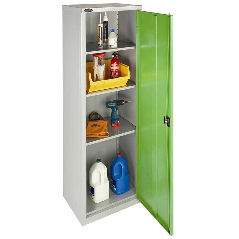 Metal Storage Cupboard - 3 Shelves - 1 Door - 1780 x 610 x 460mm