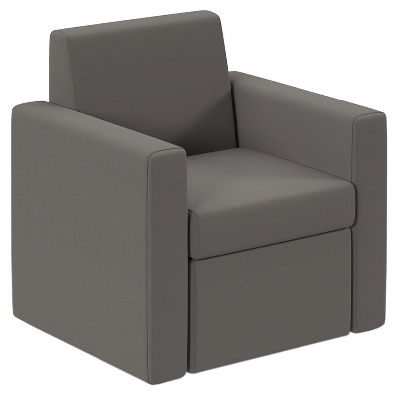 Oslo Soft Seating Single Chair - Present Grey - 850 x 800 x 710mm