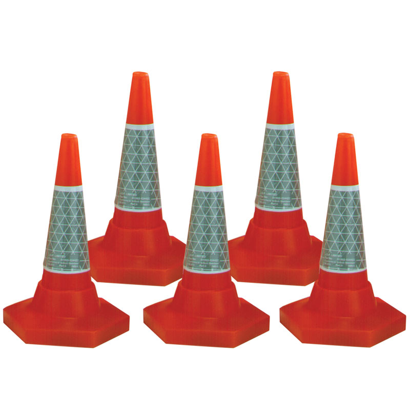 Traffic Cones 500mm High - Pack of 5