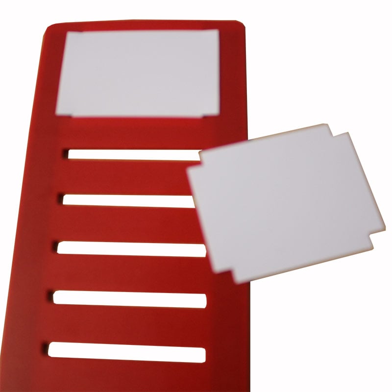 Infini-T T-Card Panel Header Inserts (white) - Pack of 5