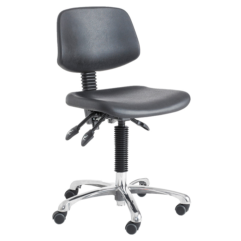 Cushioned  Lift Operator Swivel Chair with Castors - 450-590mm