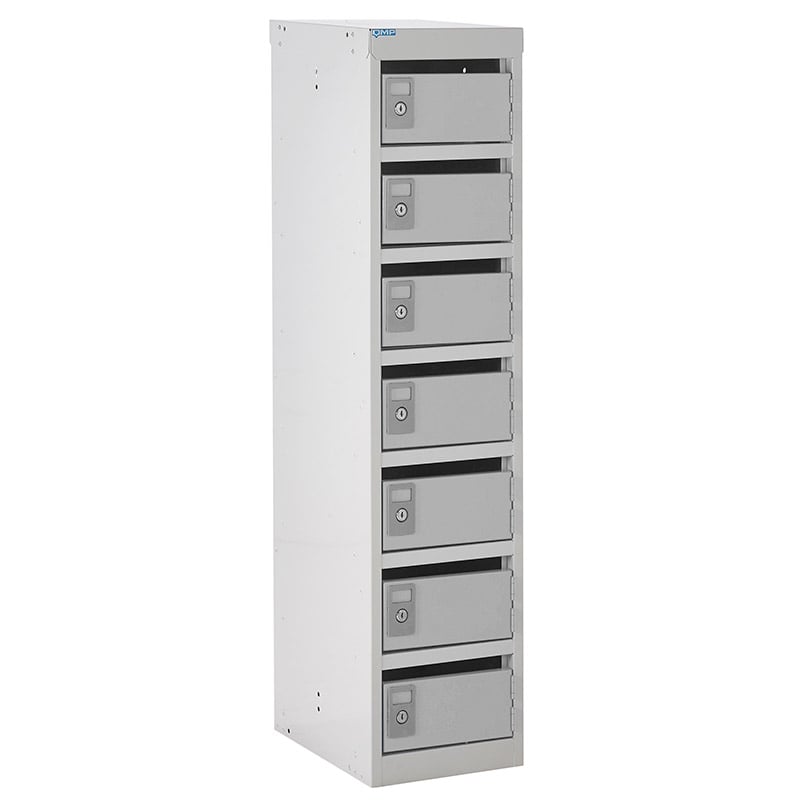 Multi-user 7 x 25mm slot Post Box Locker - 1230 x 300 x 380mm 
