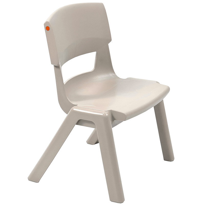 Postura+ One-Piece Plastic School Chair Size 1 - Ash Grey