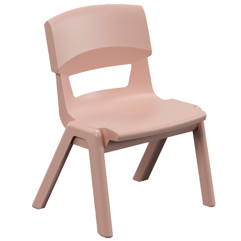 Postura+ One-Piece Plastic School Chair Size 1 - Rose Blossom