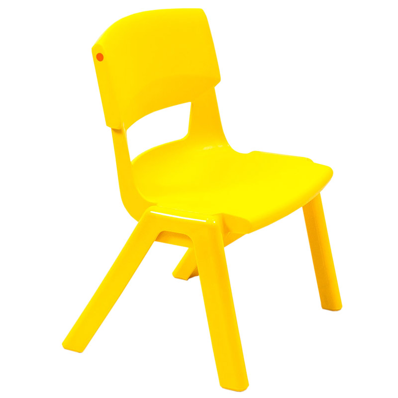 Postura+ One-Piece Plastic School Chair Size 1 - Sun Yellow