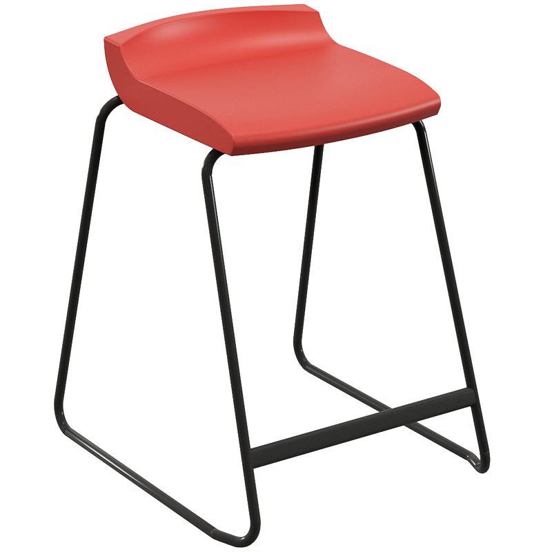Postura+ Stool - 610mm Seat Height - Poppy Red