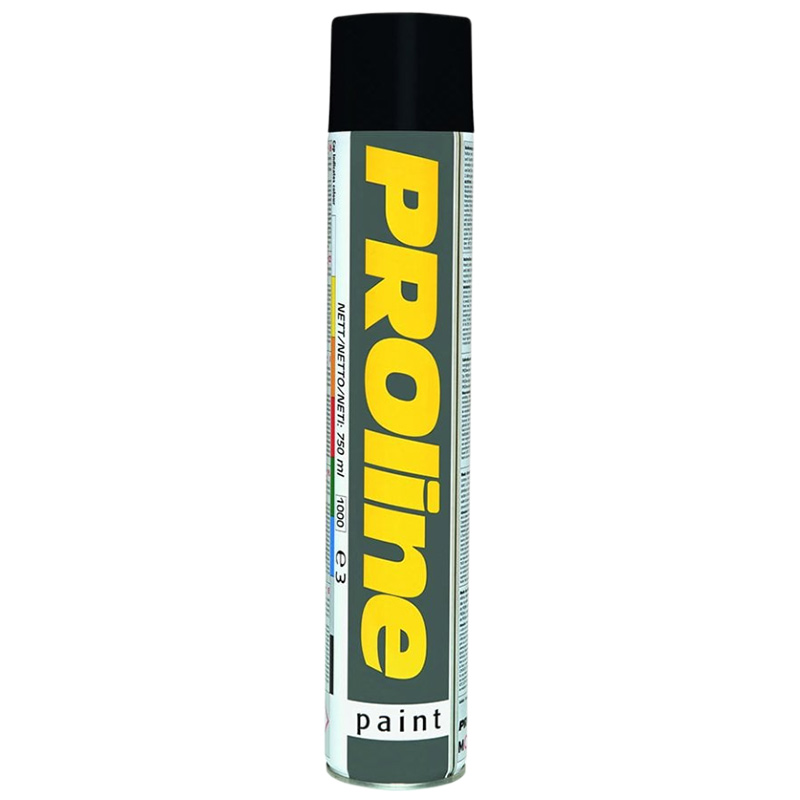 PROline Quality  Aerosol Spray Paint - 750ml - Black