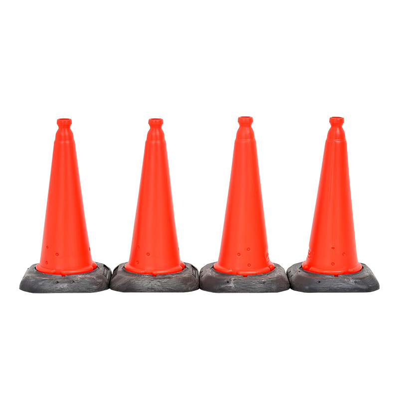 Red Cones with Black Base - 500mm high - pack of 4
