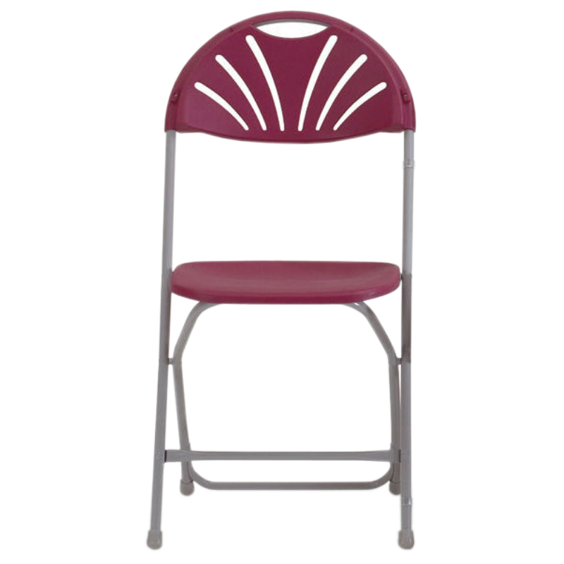 Series 2000 Folding Chairs - Burgundy - Pack of 8