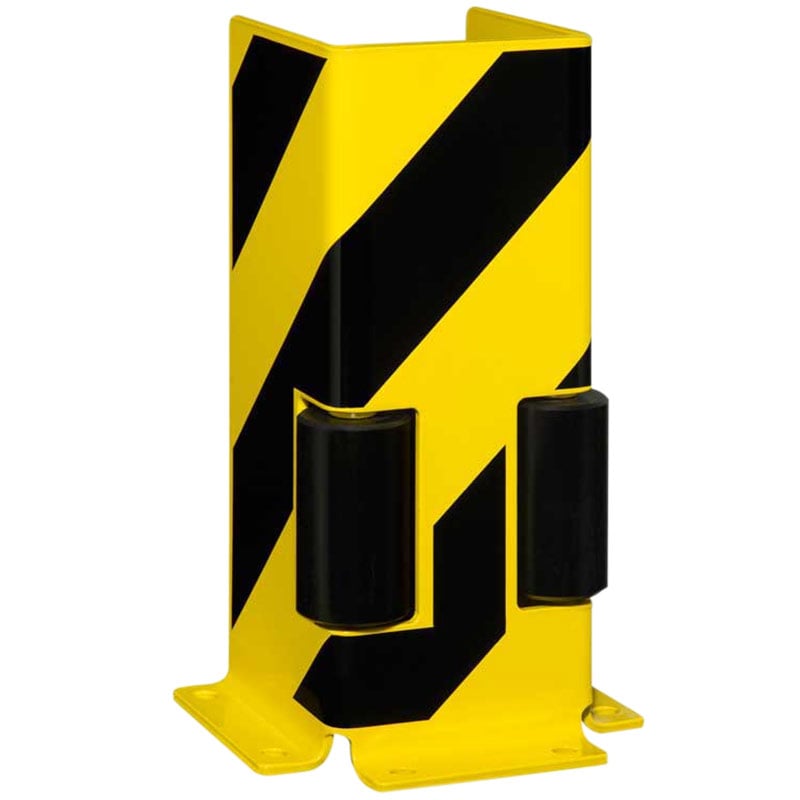 TRAFFIC-LINE Guide Rollers Racking Protector Yellow & Black - U Profile