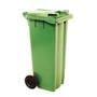 140L green wheelie bin