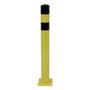 Yellow and Black Safety Bollard