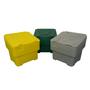 60L grit bins, yellow, green and grey
