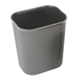 Grey plastic fire-resistant waste bin