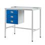 Flat Top Industrial Workstation With Triple Drawer