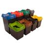 Group Shot of 30ltr and 50ltr Recycling Bins With Dark Grey Bases