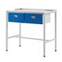 Team Leader Workstation With Flat Top & Two Single Drawers