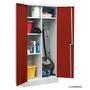 Utility Cupboard With Red Doors