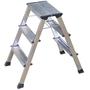 Aluminium Rolling Kick-Step Ladders 2 & 3 Treads