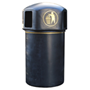 Black & Gold Tidy Man Litter Bin