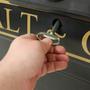 Black Victoriana grit bin key lock