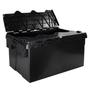 Black Euro container with attached lid