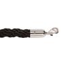 Braided Twisted Barrier Rope with Chrome Slide Snap Connectors