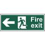 BS Fire Exit Arrow Left Sign