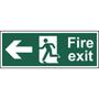 BS Fire Exit Arrow Left Sign