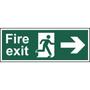 BS Fire Exit Arrow Right Sign