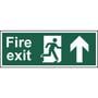 BS Fire Exit Arrow Up Sign