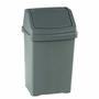 Grey plastic swing bin