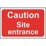 Caution Site Entrance Sign