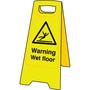 Warning Wet Floor safety sign stand