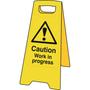 Caution Work in Progress Floor Sign Stand