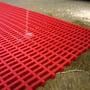 Intermediate weave PVC matting