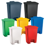 Coloured Pedal Recycling Bins