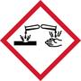 Corrosive Pictogram GHS Labels