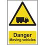 Danger Moving Vehicles Sign