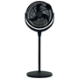 Black Desk & Pedestal Fan