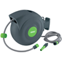 Draper 20m hose reel with spray nozzle and wall-mouted case