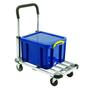 Extending aluminium platform trolley with folding handle