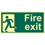 Final Fire Exit Left Photoluminescent Sign